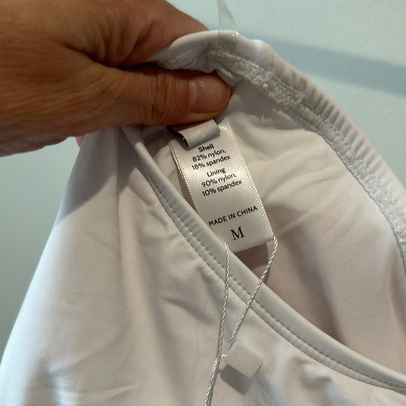 NWT Andie Nantucket One Shoulder One Piece in White M - Picture 8 of 8